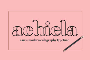 Achiela Family: A Bold Sans Serif Typeface for Editorial Design