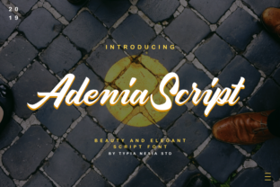 Adenia Script: Elevate Your Brand With Bold Handwritten Typography