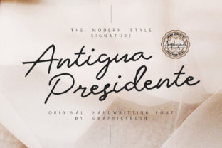 Antigua Presidente: A Joyful Handwritten Font for Authentic Branding