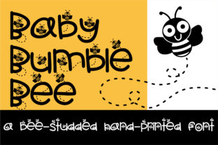 Baby Bumble Bee: A Whimsical Script Handwritten Font for Playful Branding