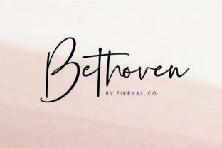 Bethoven: The Elegant Handwritten Font for Polished Brand Identity