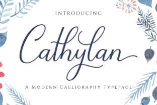Cathylan: A Script Handwritten Font for Elegant Editorial Design