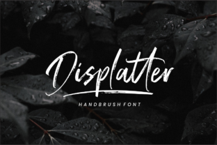 Displatter Typeface: Elevating Editorial Design with Bold Handwritten Style
