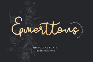 Emerttons: A Graceful Script Handwritten Font for Elegant Crafts