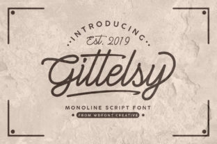 Gittelsy: The Authentic Handwritten Font for Bold Editorial Design