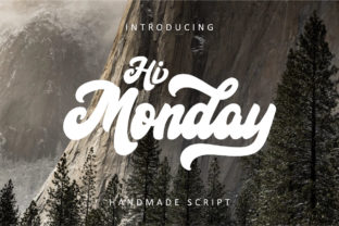 Hi Monday Typeface for Bold Handwritten Branding
