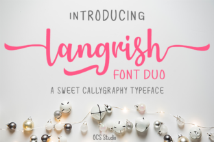 Langrish Duo: The Sweet Script Handwritten Font for Brand Identity