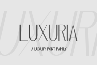 Luxuria Typeface: Elevating Brand Identity with Elegant Sans Serif Design