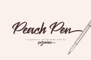 Peach Pen Typeface for Elegant Digital Branding