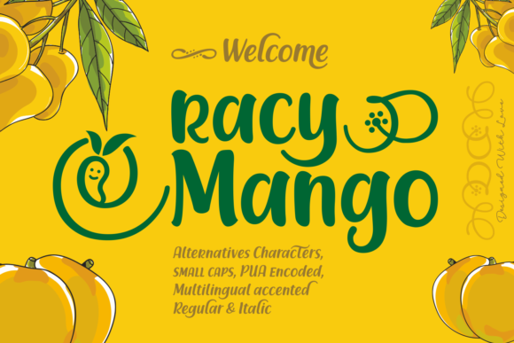 Racy Mango: A Sweet Handwritten Font for Modern Web Design
