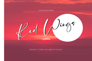 Red Wings Handwritten Font Review for Crafters and Designers