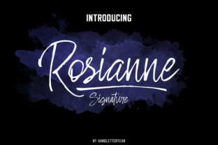 Rosianne: A Bold Handwritten Typeface for Editorial Design