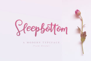Sleepbottom: A Romantic Script Handwritten Font for Editorial Design