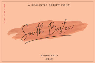 South Boston: The Light Handwritten Font for Sophisticated Brand Visuals