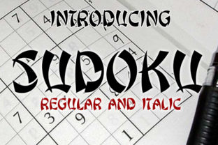 Sudoku: The Bold Decorative Font for Standout Branding