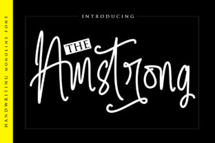 The Amstrong: A Bold Handwritten Font for Distinctive Brand Identity