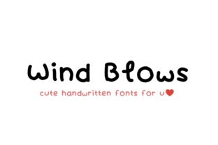 Wind Blows: A Whimsical Script Handwritten Typeface for Editorial Design